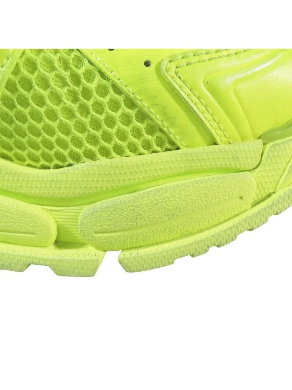 Balenciaga Runner Low Cut Sneakers Vintage Shoes Neon Yellow - Picture 8 of 14